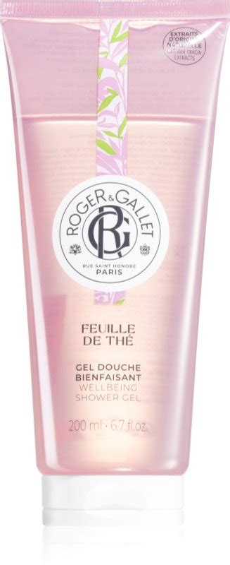 Roger Gallet Feuille de Thé relaxing shower gel notino co uk