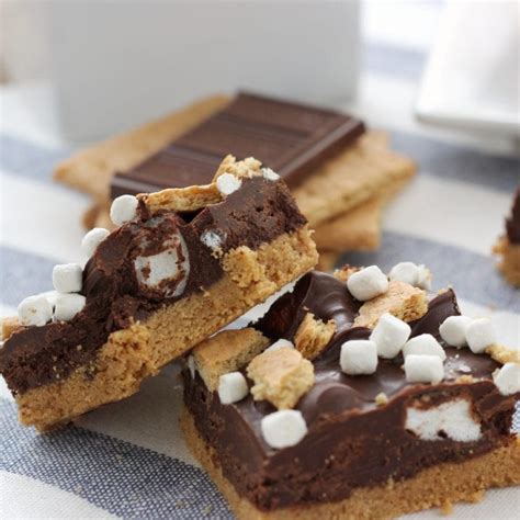 No Bake Peanut Butter S Mores Bars A Kitchen Addiction