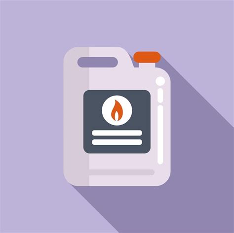 Premium Vector New Label Kerosene Canister Icon Flat Vector Camp Lamp