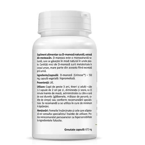 D Mannose 30 Capsule Vegetale Zenyth Farmacia Tei Online