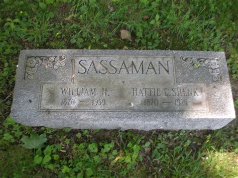 Hattie E Shenk Sassaman 1870 1925 Homenaje De Find A Grave