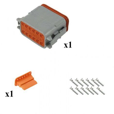 Kit Connecteur DT series Mâle 12 Voies C015