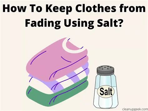 How To Keep Clothes From Fading With Salt Cleanup Geek