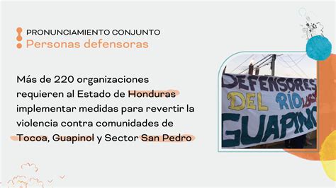 M S De Organizaciones Requieren Al Estado De Honduras A Implementar