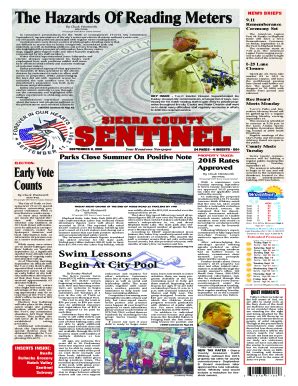 Fillable Online Sierra County Sentinel Fax Email Print Pdffiller