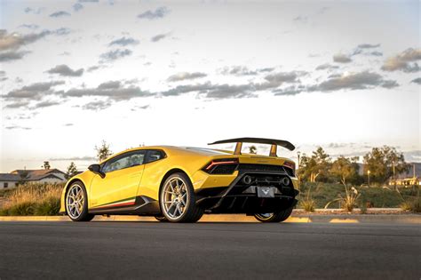 Vorsteiner Rims Adorning Yellow Lamborghini Huracan — CARiD.com Gallery