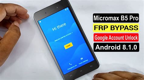 Micromax B5 Pro Frp Bypass Reset Google Account Lock Micromax B5