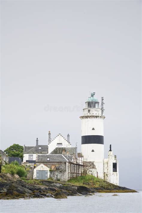 Cloch Lighthouse On The Firth Of Clyde By Gourock Scotland Stock Photo
