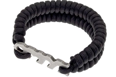 Fish Bone Paracord Pulsera Con Cierre De Fish Bone Acero Inoxidable