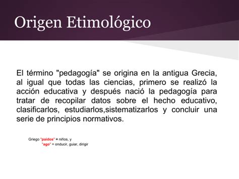 Origen Etimológico