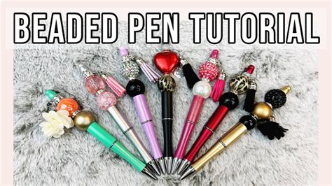 Beaded Pen Tutorial Youtube