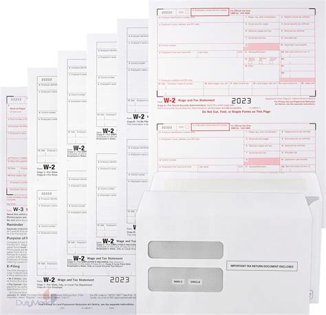 W2 Forms 2023 Complete Laser W 2 Tax Forms And W 3