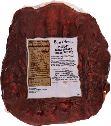 Boar S Head Bold PitCraft Slow Smoked Turkey Breast 1 Lb King Soopers