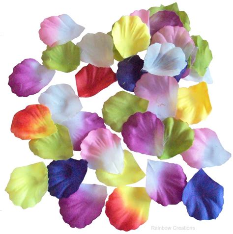 Fabric Flower Petals Assorted Colours Model Making Model