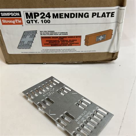 100 Pk Simpson Strong Tie Steel 20 Ga 2 X 4 Wood Mending Splice Plate