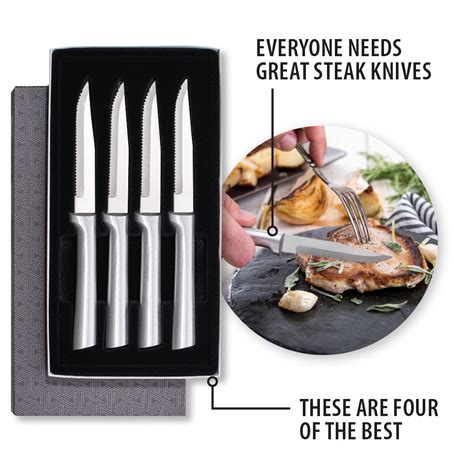 Four Serrated Steak Knives Gift Set | Ideal Knife Sets - Rada Cutlery