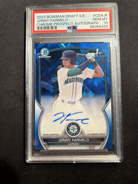 Jonny Farmelo Bowman Draft Sapphire Edition Cda Jf Chrome