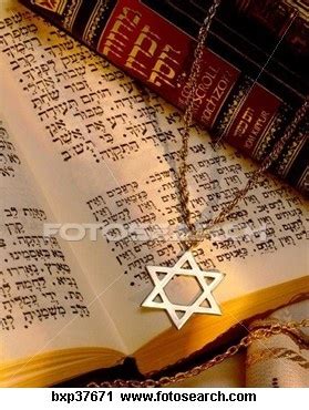 The Torah Jewish Books Of The Law And The Star Of David Yom Kippur