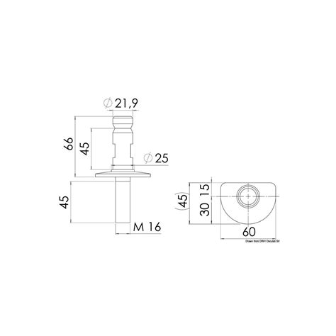 Osculati Base Chandelier Aisi X Mm Osc Comptoir