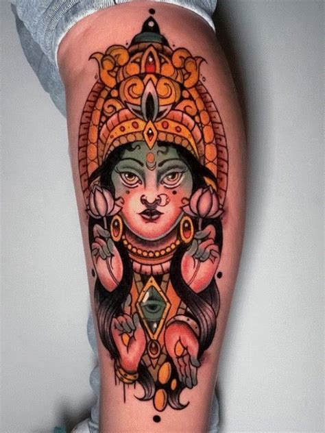 30+ Amazing Goddess Lakshmi Tattoos with Meanings and Ideas - Body Art Guru