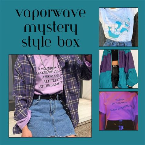 Mystery Style Box Vaporwave Aesthetic Etsy