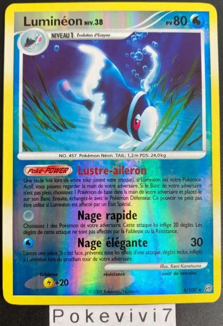 Carte Pokemon Lumineon Holo Reverse Diamant Et Perle Temp Te D P