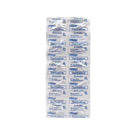 All Zolodin Sertraline 50mg Tablet