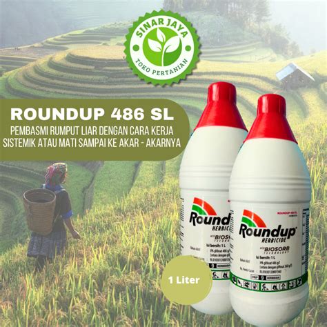 Jual Original Roundup Sl Herbisida Pembasmi Rumput Liar