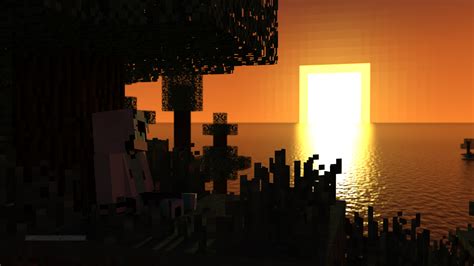 Minecraft Sunset Wallpapers - Wallpaper Cave