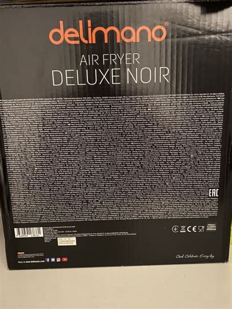 Delimano Air Fryer Deluxe Noir