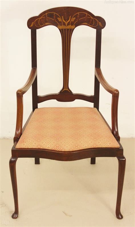 Inlaid Mahogany Art Nouveau Armchair Antiques Atlas