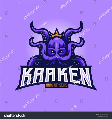 Kraken Mascot Logo Design Vector Modern Stok Vektör (Telifsiz ...