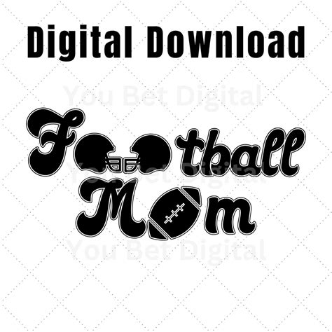 Football Mom Svg Football Mom Png Football Mom Svg Design Football