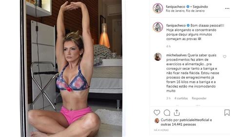 Ex BBB Fani Pacheco Deixa Seguidores Boquiabertos Cinturinha Fina