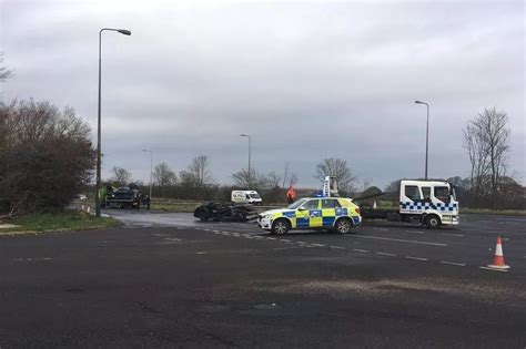 A19 Crash Three People Taken To Hospital Following Collision That