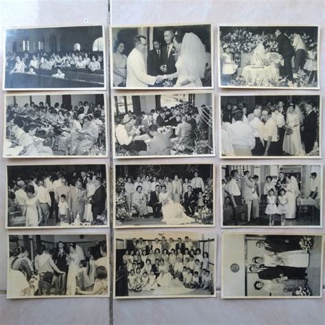 Jual Foto Kuno Lawas Jadul 12 Lbr Pernikahan Org Tionghoa Kaya 1960 An