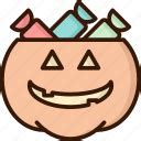 Halloween Elements Lineal Color Icons By Mar A Vives