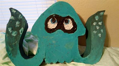 Paper Sculpture Squid Splatoon Amino