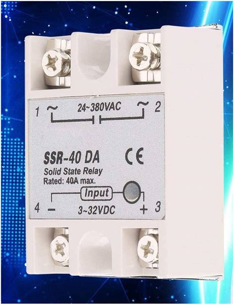 KSTE Monofásico CC CA relé de Estado sólido SSR 40DA 40A Input Output