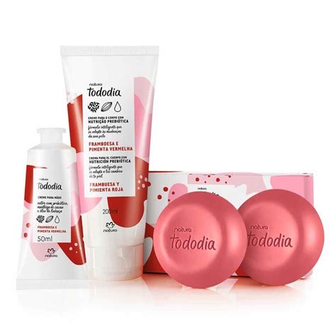 Kit Framboesa E Pimenta Vermelha Hidratante Corporal Ml Creme