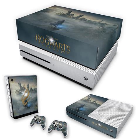 Kit Xbox One S Slim Skin E Capa Anti Poeira Hogwarts Legacy Pop