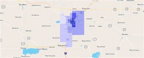 Lima Ohio Zip Code Map Cicely Bridgette