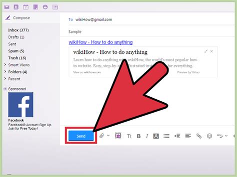 How to Hyperlink in Yahoo Mail: 9 Steps (with Pictures) - wikiHow