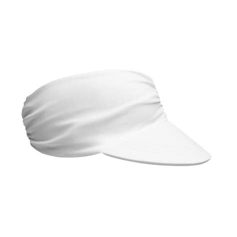 Capri Reversible Uv Visor White Nude Kalani Sunwear Wolf Badger