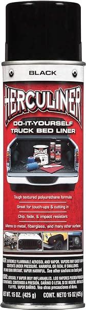 Herculiner Aerosol Spray Truck Bed Liner 15 Ounce Spray Can Black Textured