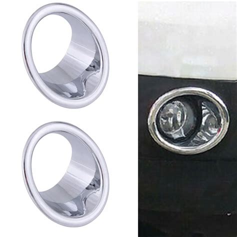 Pcs Chrome Abs Car Front Fog Light Trim Lamp Covers For Ford Explor