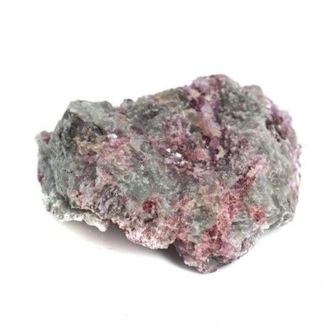 Pierre Précieuse Albite brute avec Inclusions de Tourmaline Rose 20