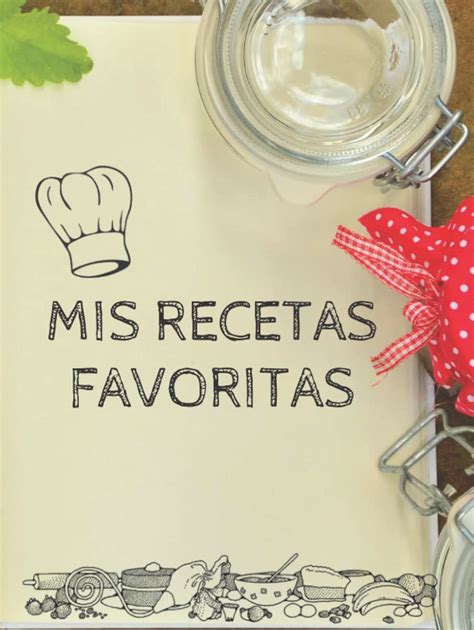 Amazon Mi Cuaderno De Recetas Recetario De Cocina Para Escribir