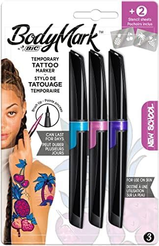 سعر BodyMark by BIC NEW SCHOOL Temporary Tattoo Markers Cosmetic