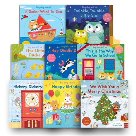 正版 Sing Along With Me Smart Bundle Board Books With Qr Code Nosy